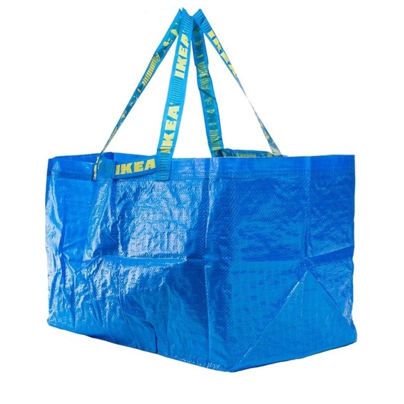 IKEA Handbags - IKEA FRAKTA Large Blue Shopping Bag 19 Gallon Heavy Duty Storage Tote 172.283.40